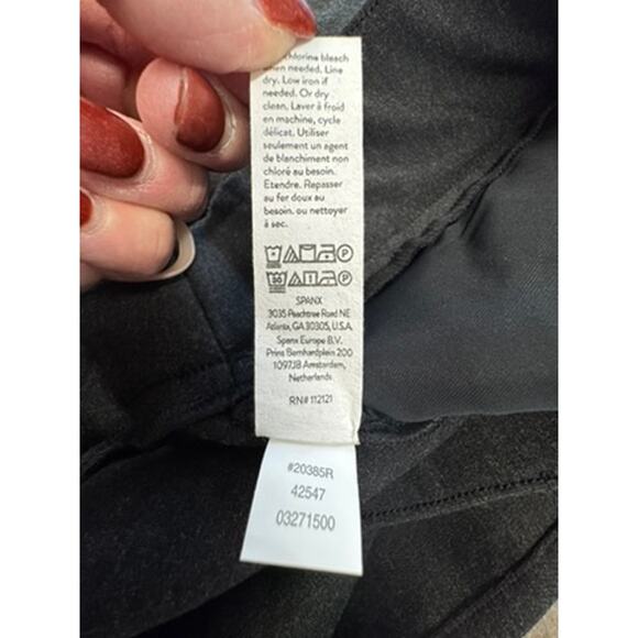 NWT! "SPANX" Perfect Pant SZ XL MS 168.00 Wide Leg Charcoal Heather Pull On Pant - Picture 7 of 10